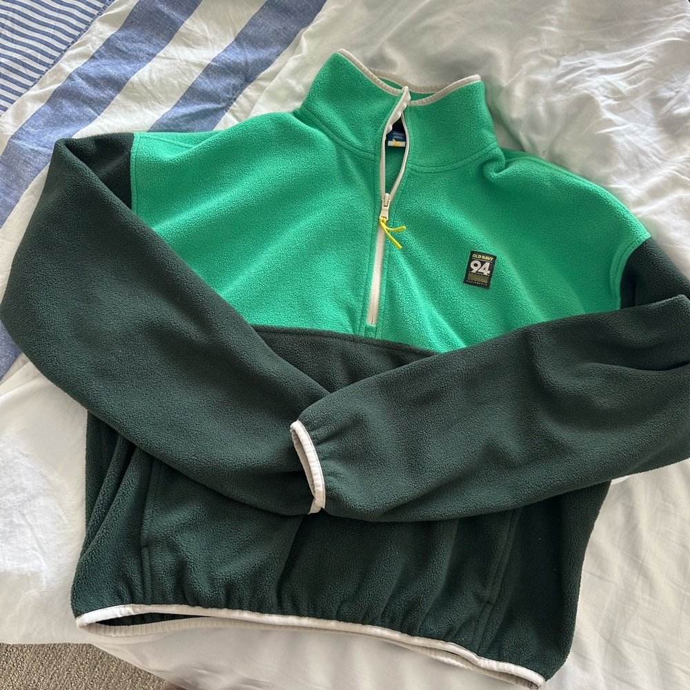 Old Navy green fleece